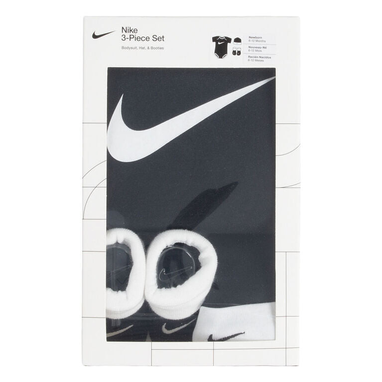 Ensemble Nike trois pièces pour Bébé (0 - 6 mois) - Noir