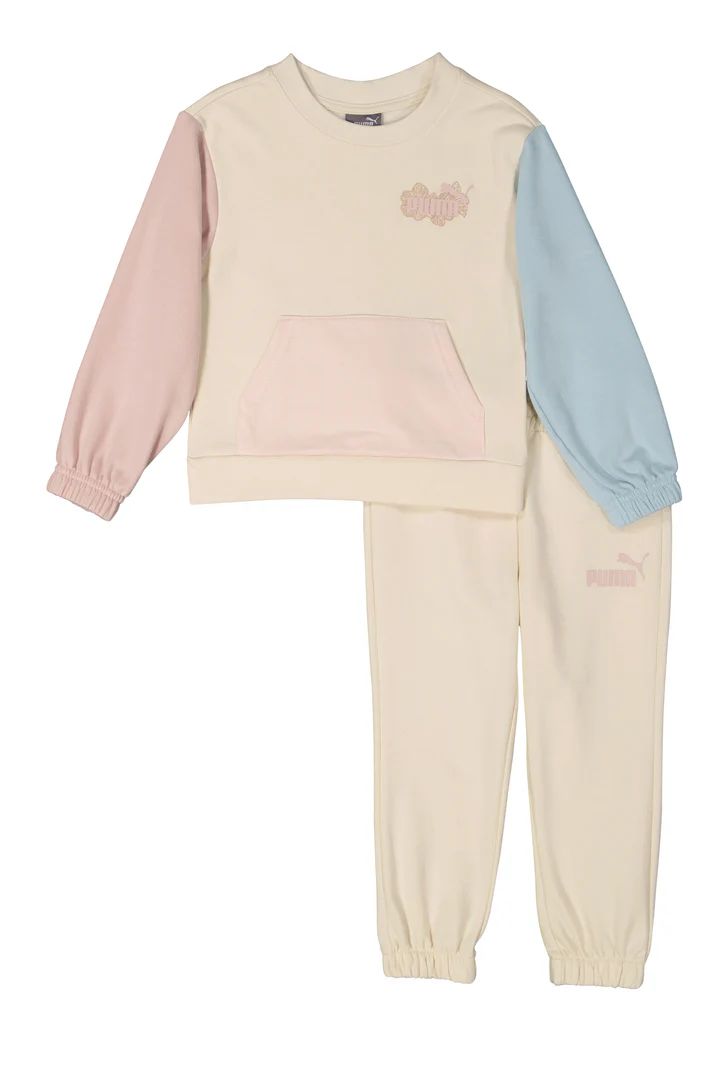 Ensemble Puma – Survêtement Enfant 2 Pièces en Coton Pastel