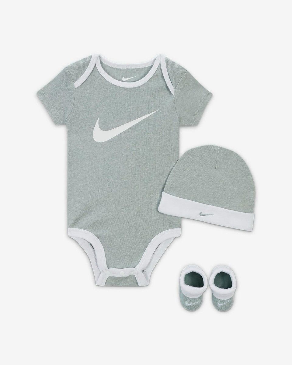 Ensemble Nike trois pièces pour Bébé (0 - 6 mois) - Gris