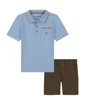 Ensemble Calvin Klein – Polo & Short (2 Pièces)