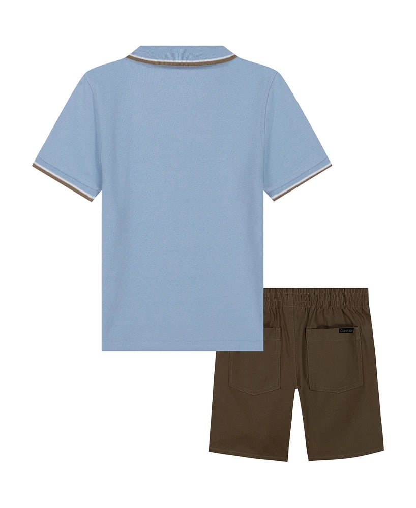 Ensemble Calvin Klein – Polo & Short (2 Pièces)